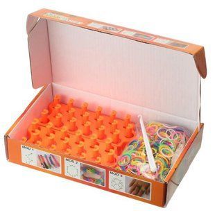 Набор для плетения резинками Rainbow Loom 600шт. + станок, аксессуары Color Bands (стартовый набор)