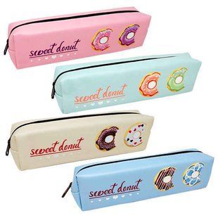 Косметичка-пенал Лидер PVC 20*6*3см, Sweet donut мікс №887-65