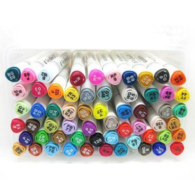 Маркер двустор. SketchMarker Josef Otten/M&S Twin для паперу набір 60шт тригранні 0228-60/2588-60 пласт. бокс