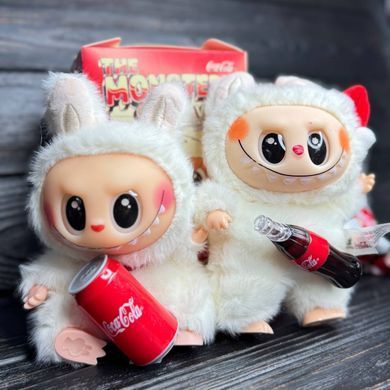 Игрушка фигурка-брелок Labubu Лабубу Кока-Кола 12-14см, цвет и модель ассорти - сюрприз 7290