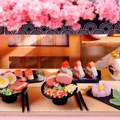 Конструктор Румбокс Кукольный домик Diy House CuteRoom QT-041 Sakura Noodles Shop Магазин лапши Сакура