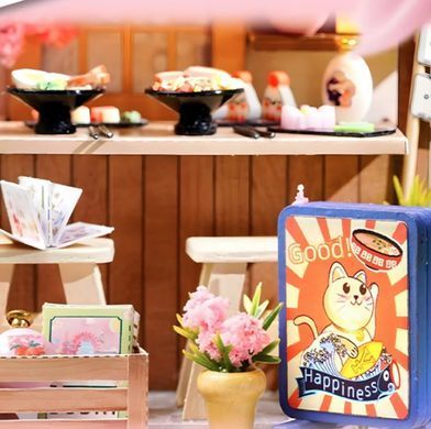 Конструктор Румбокс Кукольный домик Diy House CuteRoom QT-041 Sakura Noodles Shop Магазин лапши Сакура