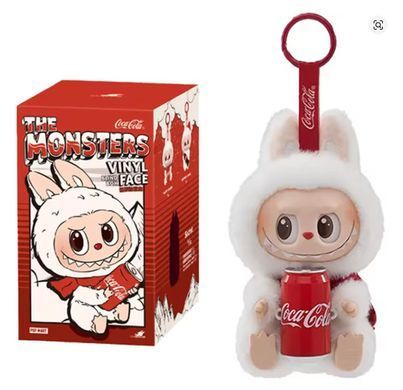 Игрушка фигурка-брелок Labubu Лабубу Кока-Кола 12-14см, цвет и модель ассорти - сюрприз 7290