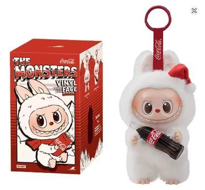 Игрушка фигурка-брелок Labubu Лабубу Кока-Кола 12-14см, цвет и модель ассорти - сюрприз 7290