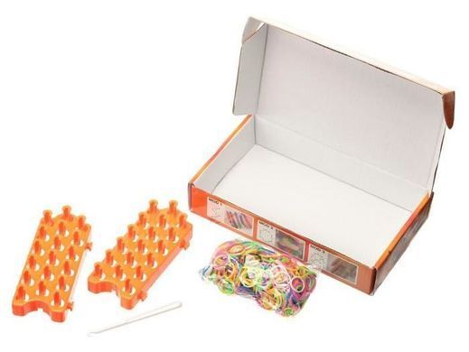 Набор для плетения резинками Rainbow Loom 600шт. + станок, аксессуары Color Bands (стартовый набор)