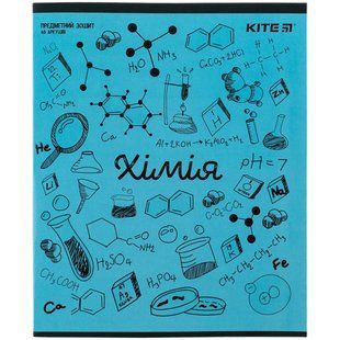 Зошит шкільний А5+ 48арк Kite предметний кл. Sketch Хімія K24-240-22