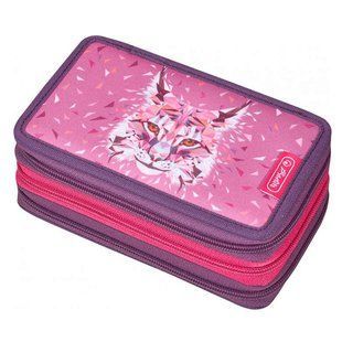 Пенал 3 отделения без наполнения Herlitz 50026661 Wild Animals