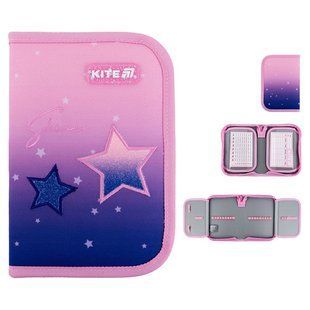 Пенал 1 відділення з 2 відворотами Kite мод 622 Sparkling K25-622-1