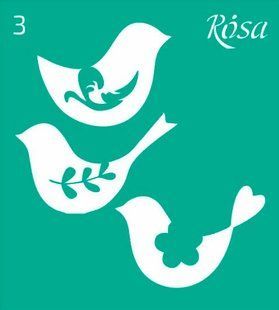 Трафарет самоклейка многоразовый 9*10см Rosa Talent №3 3625103