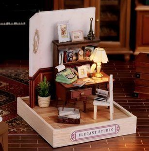 Конструктор Румбокс Кукольный домик Diy House CuteRoom QT-031 Elegant Studio Элегантная студия