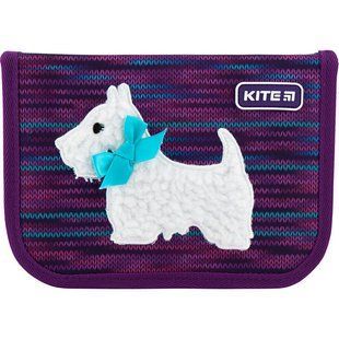 Пенал 1 отделение с 2 отворотами Kite мод 622 Cute puppy K20-622-11