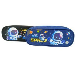 Пенал текстильный 22*8,5*5см, Space микс №545/SA-0289