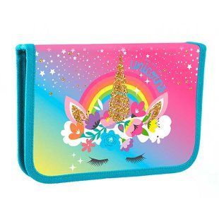 Пенал 1М 1 Вересня YES HP-02 Unicorn б/н 532857