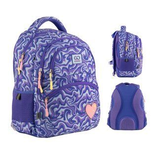 Рюкзак (ранець) м'який GoPack Education GO24-175M-4 Shiny Heart 39*29,5*12см