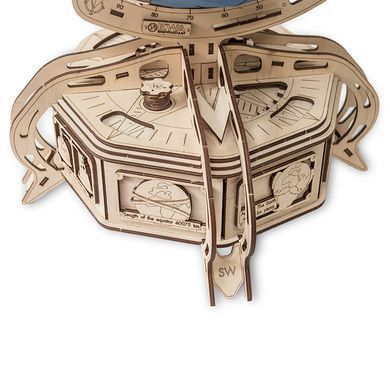 Модель 3D дерев'янна сборна механічна EVA Eco-Wood-Art THE GLOBE (blue) 000396