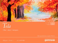 Альбом для акрила и масла Fabriano (Gamma) 12,5*18 см 10л. 300г/м2 Tela TE3001218K10