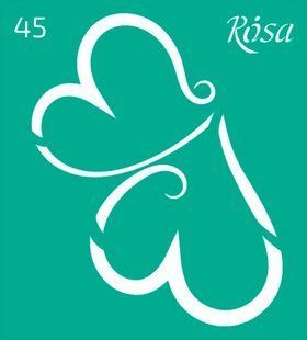 Трафарет самоклейка многоразовый 9*10см Rosa Talent №45 3625145