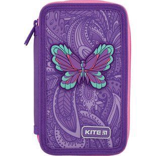 Пенал 2М Kite мод 623 Flowery б/н K20-623-1