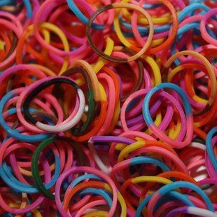 Резинки для плетения Rainbow Loom 200шт. 1/2 Ассорти микс 1601 +рогатка +крючок