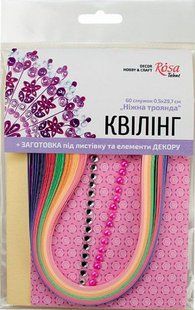 Набор для квиллинга №11 Нежная роза, 6 цв., 0,5см, дл. 29,7см, 80г/м2 53704978