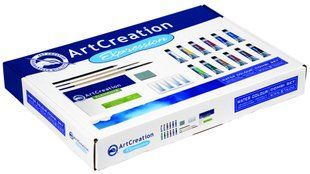 Краски акварельные ArtCreation Combiset набор 12цв. по 12мл, склейка А4, кисти - 2шт, карандаш, клячка 9012013M