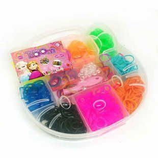 Набір плетіння гумками Rainbow Loom 500шт. + гачок + рогатка Kitti №08-500