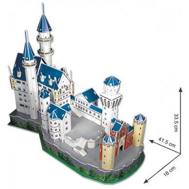 Конструктор 3D CubicFun Замок Нойванштайн оновлений MC062h-2