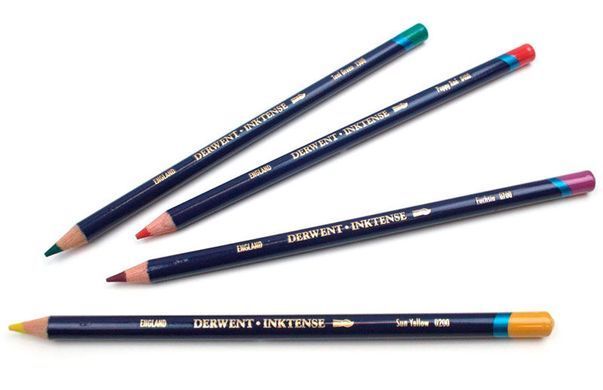 Олівці акварельні набір 6кол Derwent Inktense в блістері D-700927