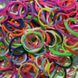 Резинки для плетения Rainbow Loom 200шт. однотонные микс Ассорти 1215 +рогатка +крючок