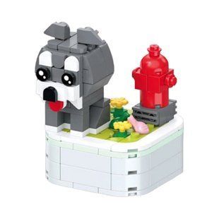 Конструктор 3D Blocks Улюблені песики 103H-6 Шнауцер, кор. 20*14,5*4см, 199 деталей