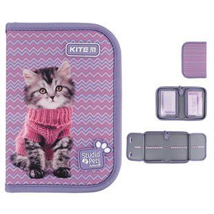 Пенал 1 відділення з відворотами Kite мод 622 Studio Pets SP24-622-1