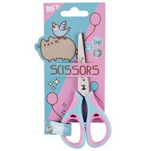 Ножницы канцелярские с резиновыми вставками Yes 13см Pusheen 480431
