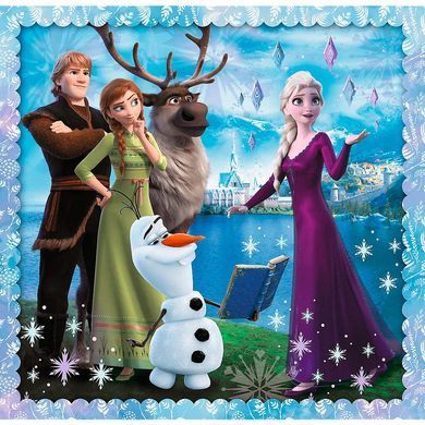 Пазлы Trefl 3в1 20-50 эл. 34853 Frozen, Магическая история
