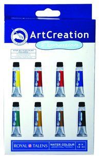 Краски акварельные ArtCreation Combiset набор 8цв. по 12мл Royal Talens 9022008M
