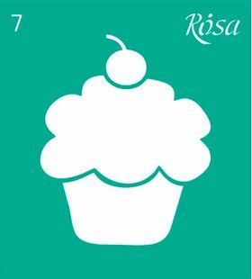 Трафарет самоклейка многоразовый 9*10см Rosa Talent №7 3625107