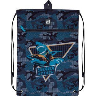 Сумка для взуття Kite мод 601 Education Shark attack K21-601M-4 з карманом