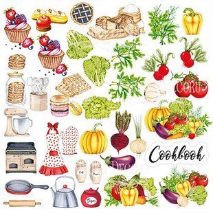 Набір карток - картинок для декору Фабрика Декору 02056 Soul Kitchen