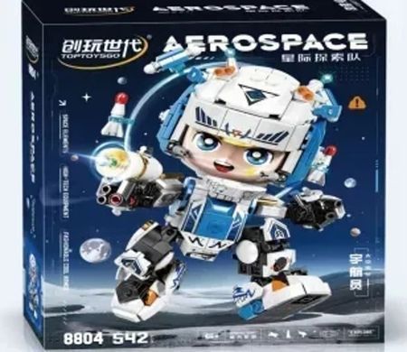 Конструктор 3D Blocks Астронавт військовий загін, кор. 31*25*8см, 542 деталі 8804