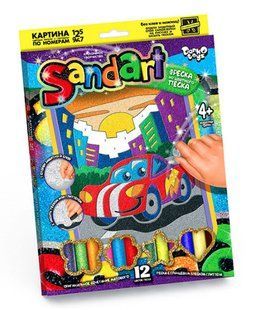 Набір для творчості DankoToys DT SA-01-01 Фреска Sand Art із піску, Супер авто