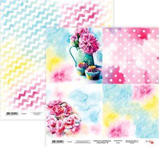 Папір для скрапбукінга Rosa Talent 30*30см Floral Poem 18 двосторонній 200 г/м 5316030