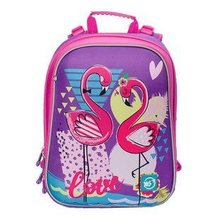 Рюкзак (ранец) школьный каркасный Yes 558017 Flamingo H-12 38*30*15см