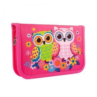 Пенал 1М 1 Вересня Smart HP-03 Owls з 1 отворотом б/н 532785
