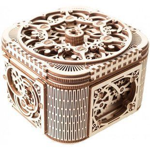 Деревянная сборная механическая 3D модель Ugears Шкатулка с секретом 70031