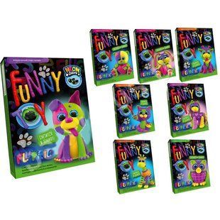 Пластилін 80гр. DankoToys воздушний набір 4кол. по 20гр. Air Clay Fluoric ARCL-Fl-0*