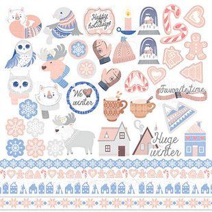 Набір карток - картинок для декору Фабрика Декору 02057 Huge Winter