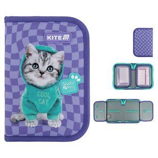 Пенал 1 відділення з відворотами Kite мод 622 Studio Pets SP25-622-2