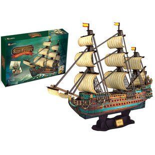 Конструктор 3D CubicFun Іспанська Армада Сан Феліпе T4017h