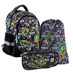 Набір рюкзак+пенал+сумка д/взуття Kite мод 700 Swag + гаманець SET_K21-700M-1