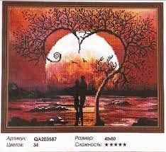 Алмазна мозаїка по номерам на дереві 40*50см Diamond painting QA203587