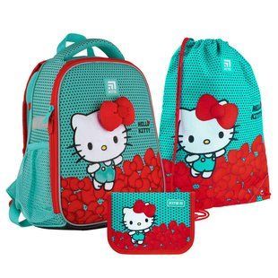 Набір рюкзак+пенал+сумка д/взуття Kite мод 555 Hello Kitty SET_HK21-555S